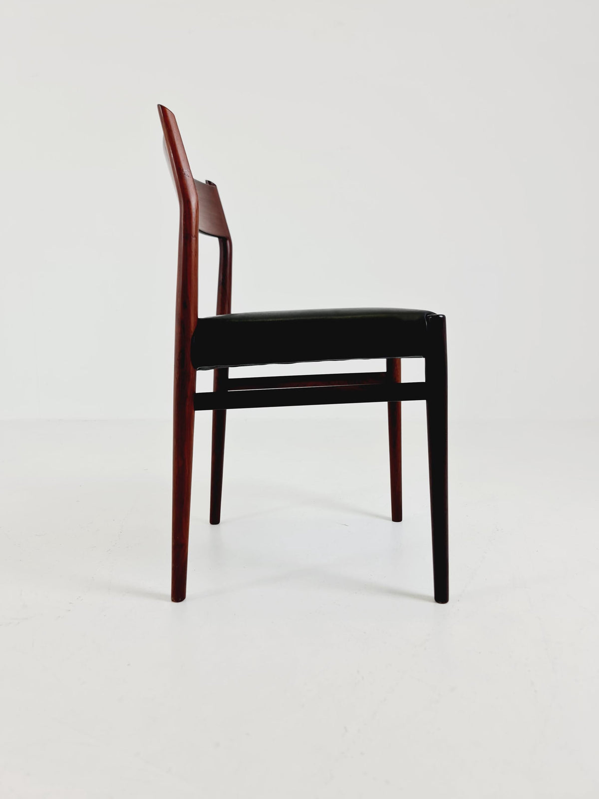 Danish teak and leather chair by Arne Vodder for Sibast Model 418 , 1960s