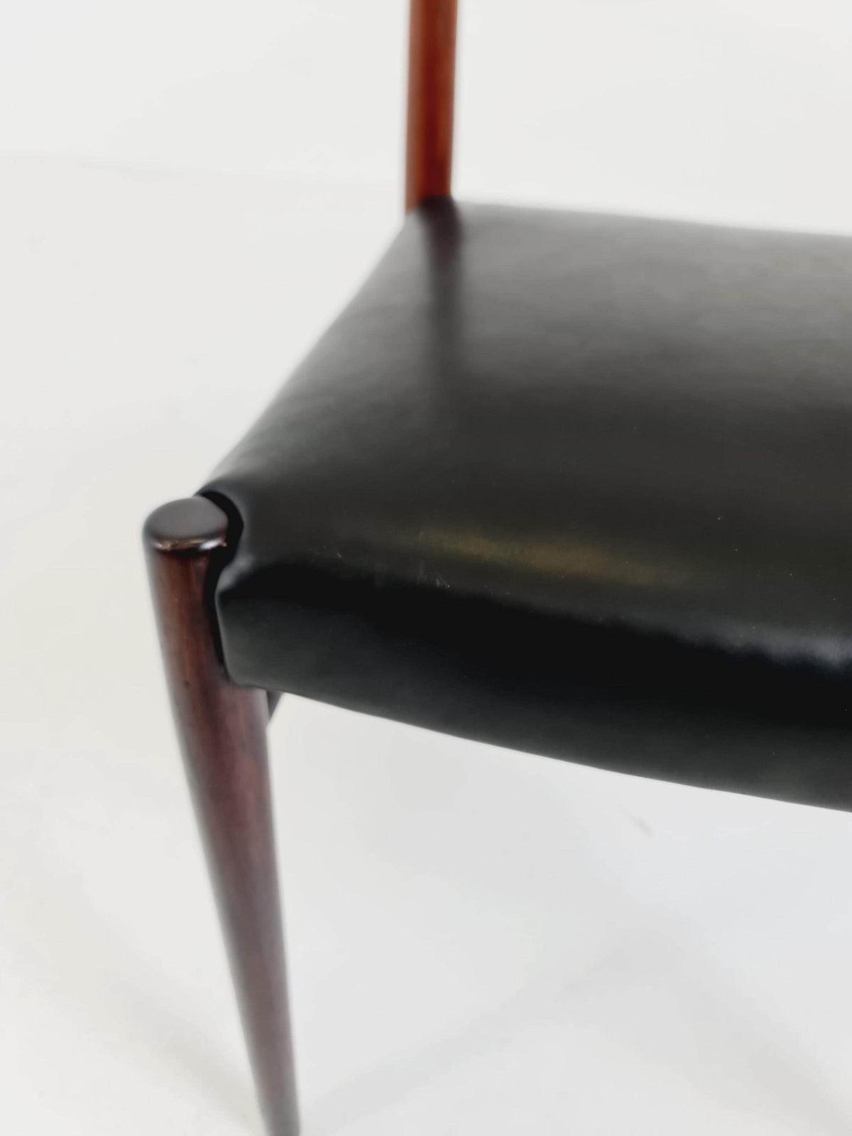 Danish teak and leather chair by Arne Vodder for Sibast Model 418 , 1960s