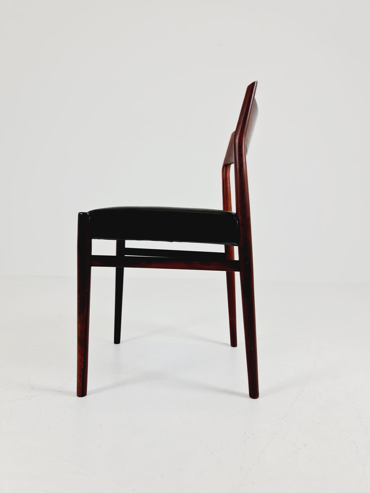 Danish teak and leather chair by Arne Vodder for Sibast Model 418 , 1960s