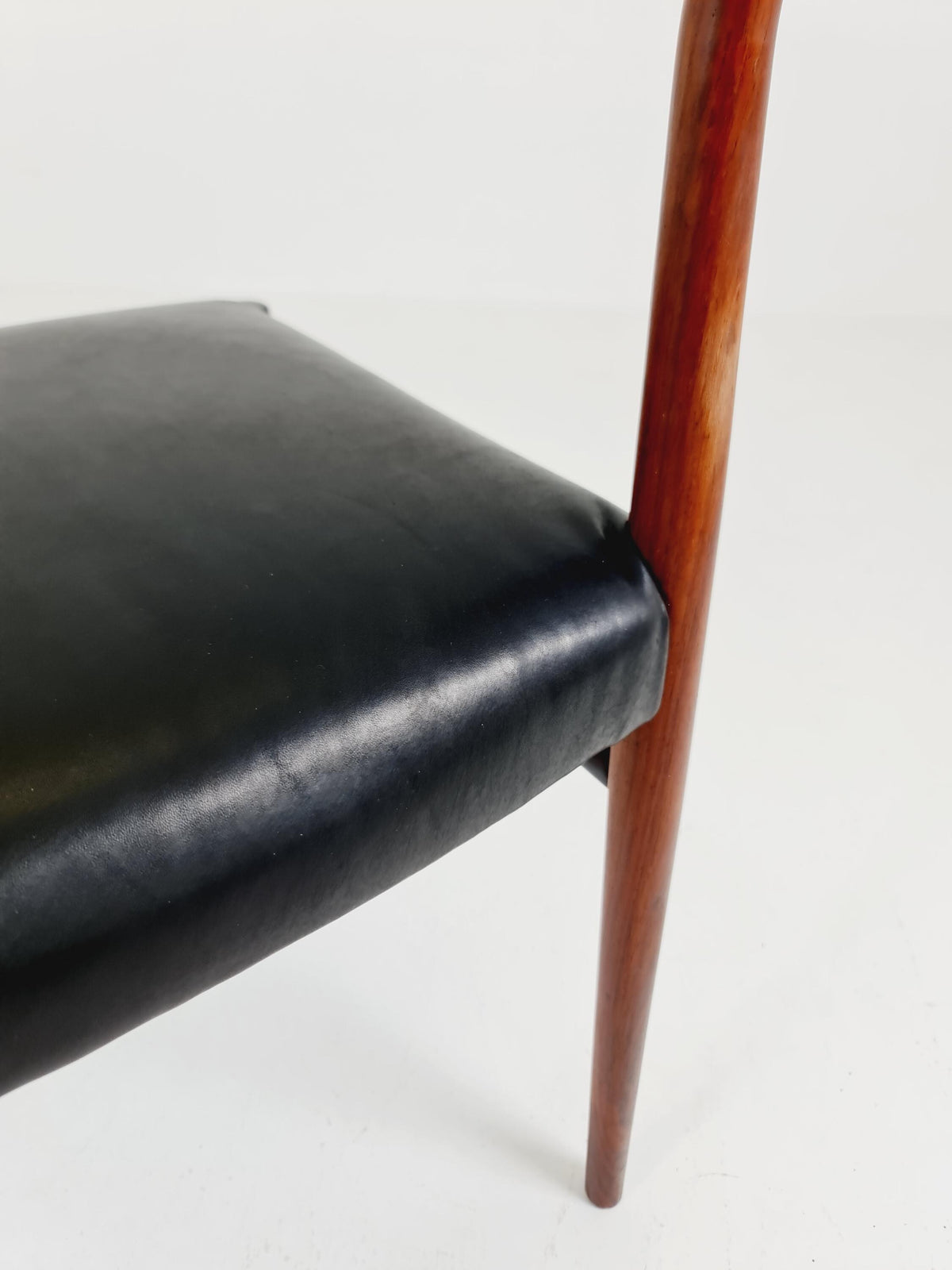 Danish teak and leather chair by Arne Vodder for Sibast Model 418 , 1960s