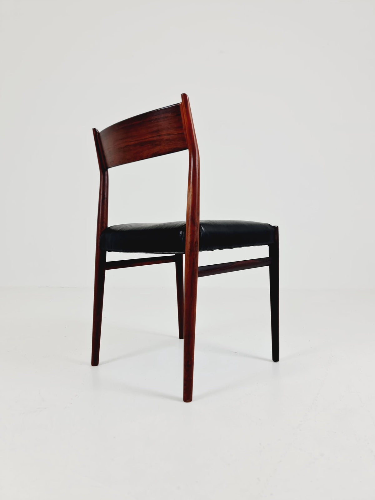 Danish teak and leather chair by Arne Vodder for Sibast Model 418 , 1960s