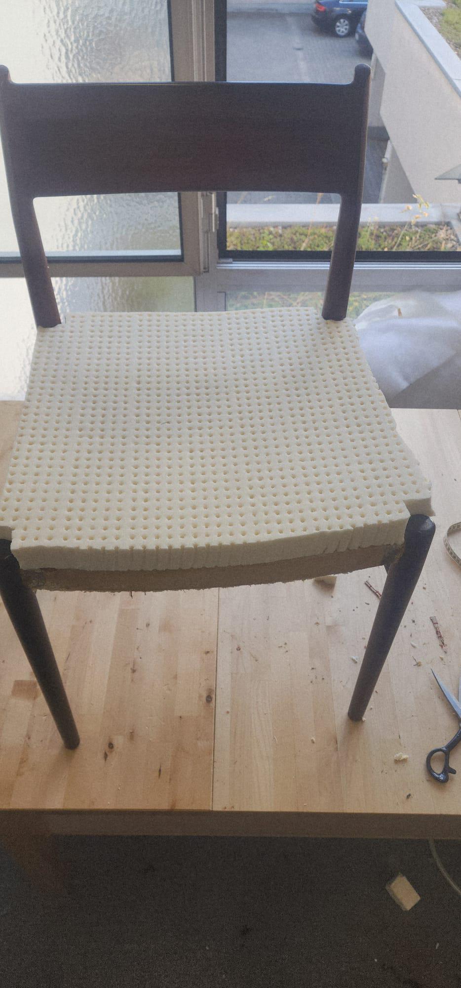 Danish teak and leather chair by Arne Vodder for Sibast Model 418 , 1960s