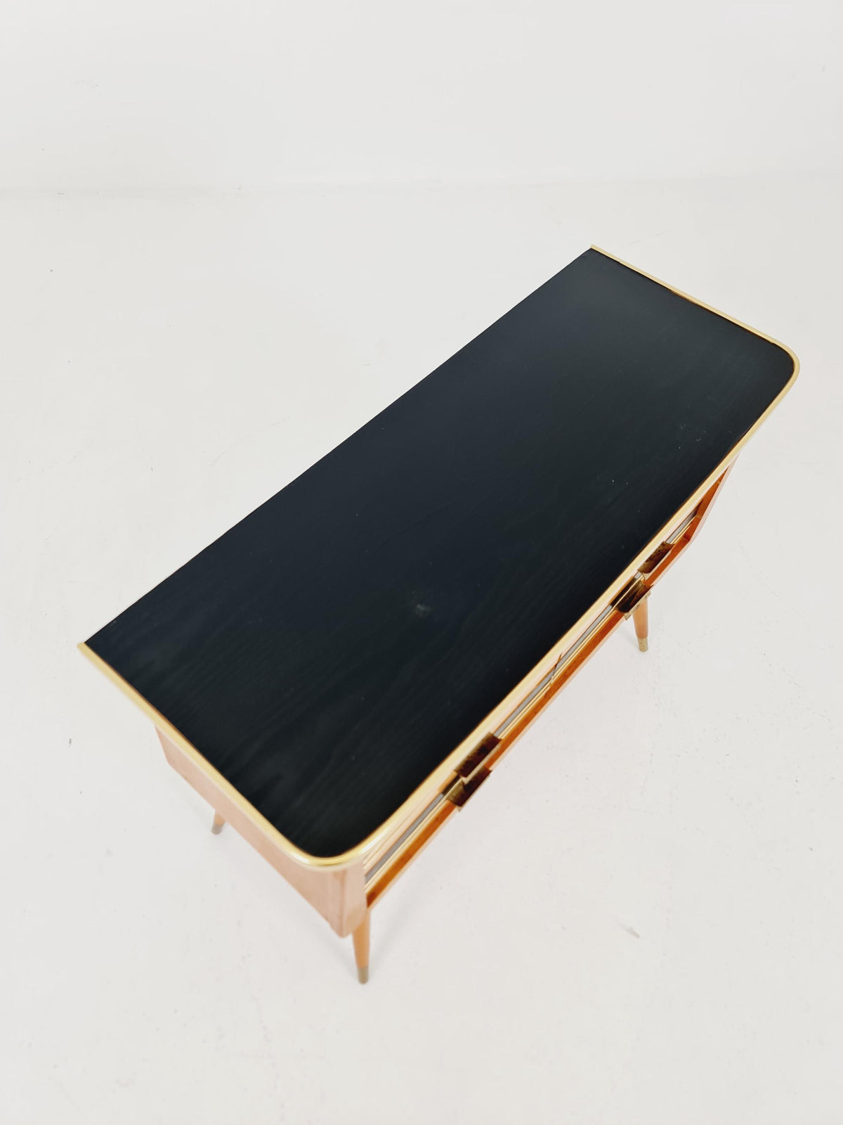 Rare German mid-century Ash wood small sideboard /side table, 1950s