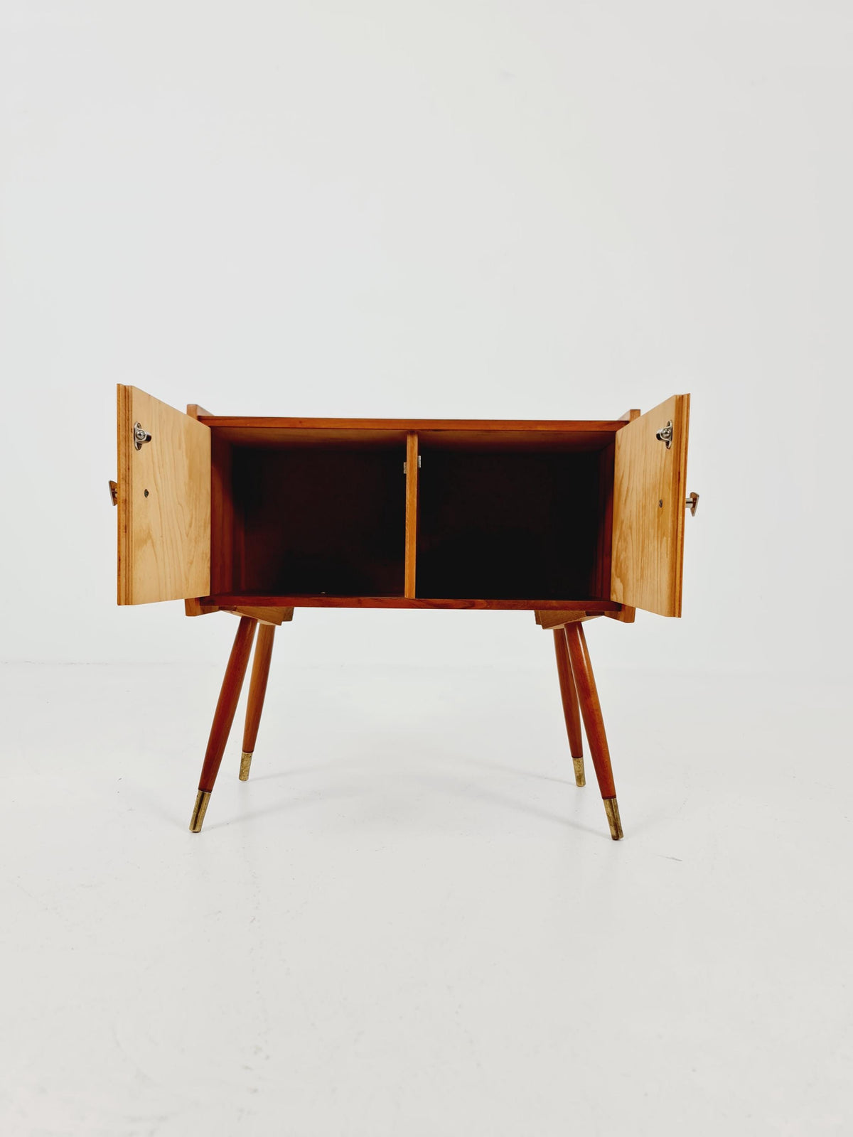 Rare German mid-century Walnut small sideboard /side table, 1950s