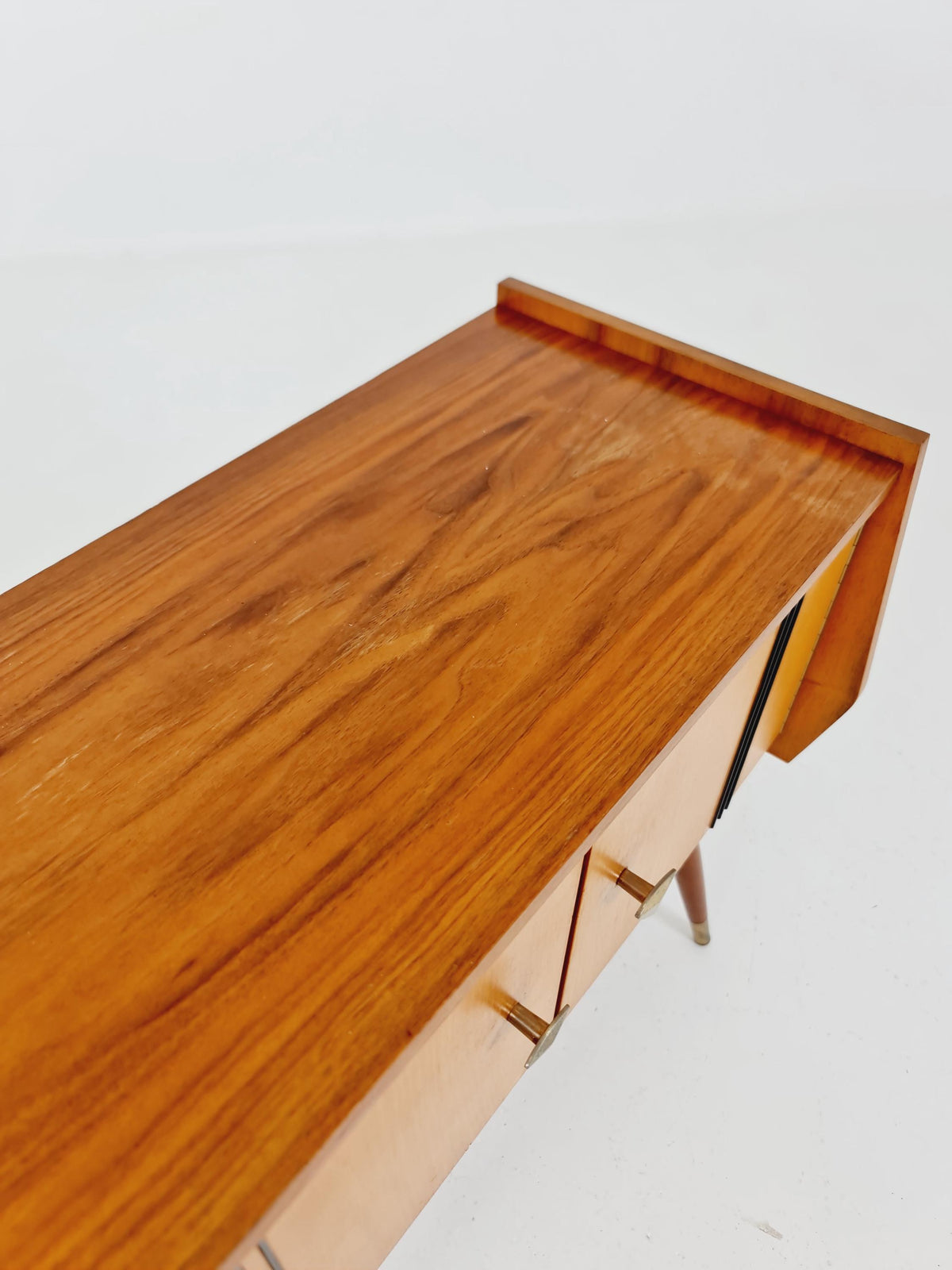 Rare German mid-century Walnut small sideboard /side table, 1950s