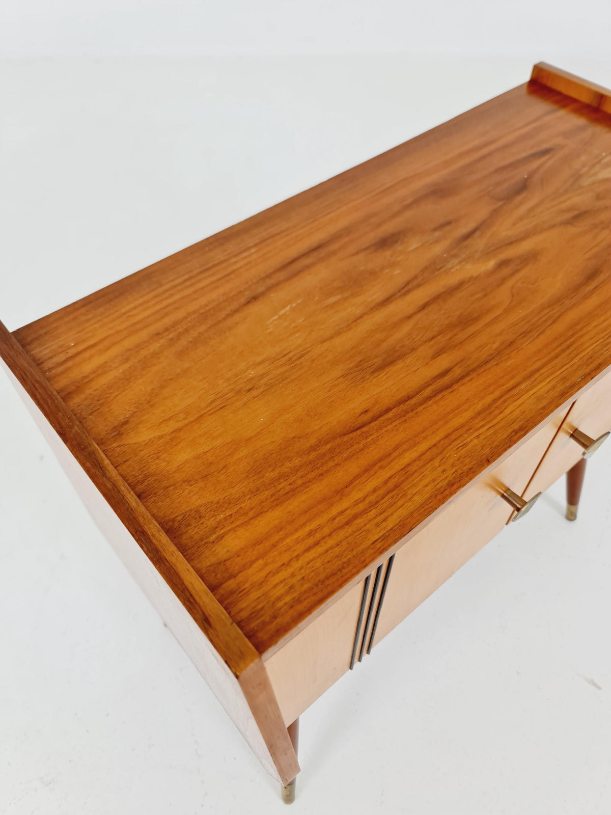 Rare German mid-century Walnut small sideboard /side table, 1950s