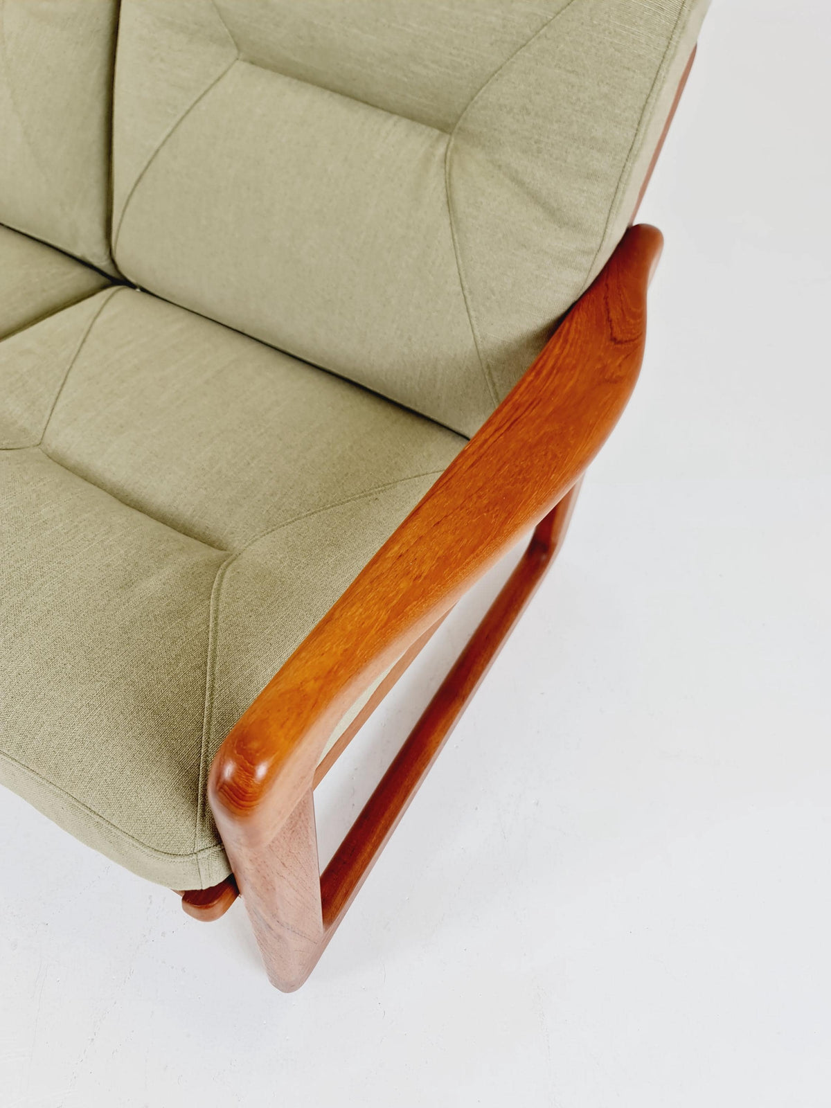 Mid century teak 3 -Seater Sofa by Holstebro Möbelfabrik , 1970s