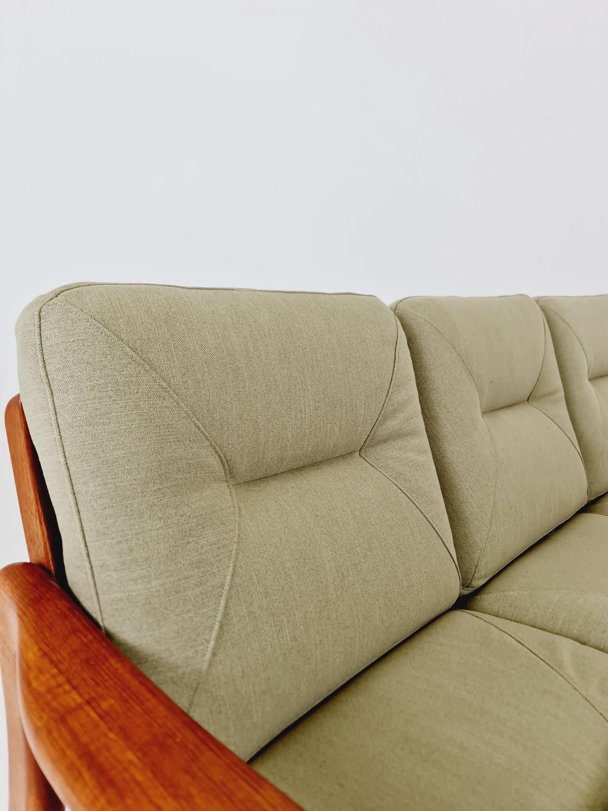 Mid century teak 3 -Seater Sofa by Holstebro Möbelfabrik , 1970s