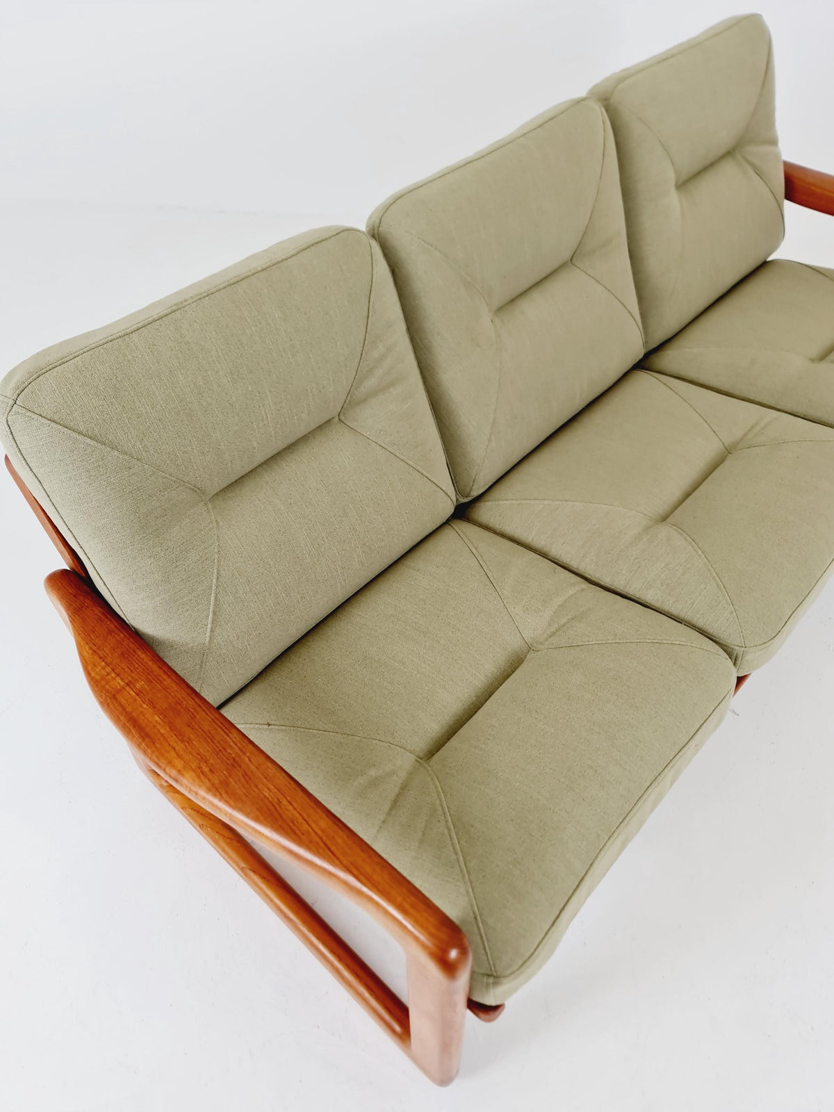 Mid century teak 3 -Seater Sofa by Holstebro Möbelfabrik , 1970s