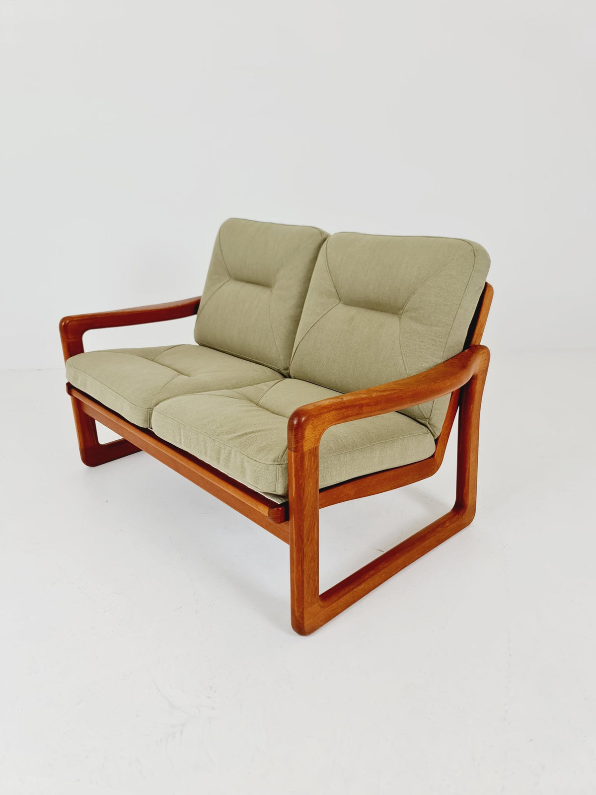 Mid century teak 2 -Seater Sofa by Holstebro Möbelfabrik , 1970s