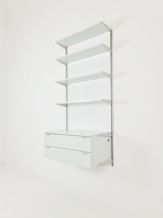 Modular George Nelson Wall Unit Bookcase, Herman Miller International collection "Vitra", 1960s