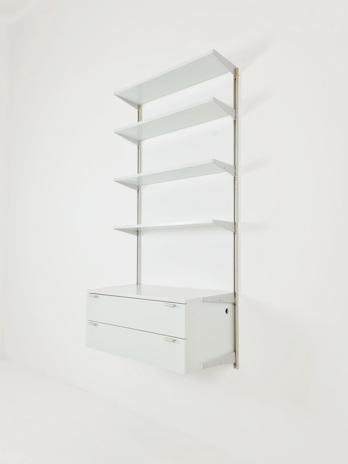Modular George Nelson Wall Unit Bookcase, Herman Miller International collection "Vitra", 1960s