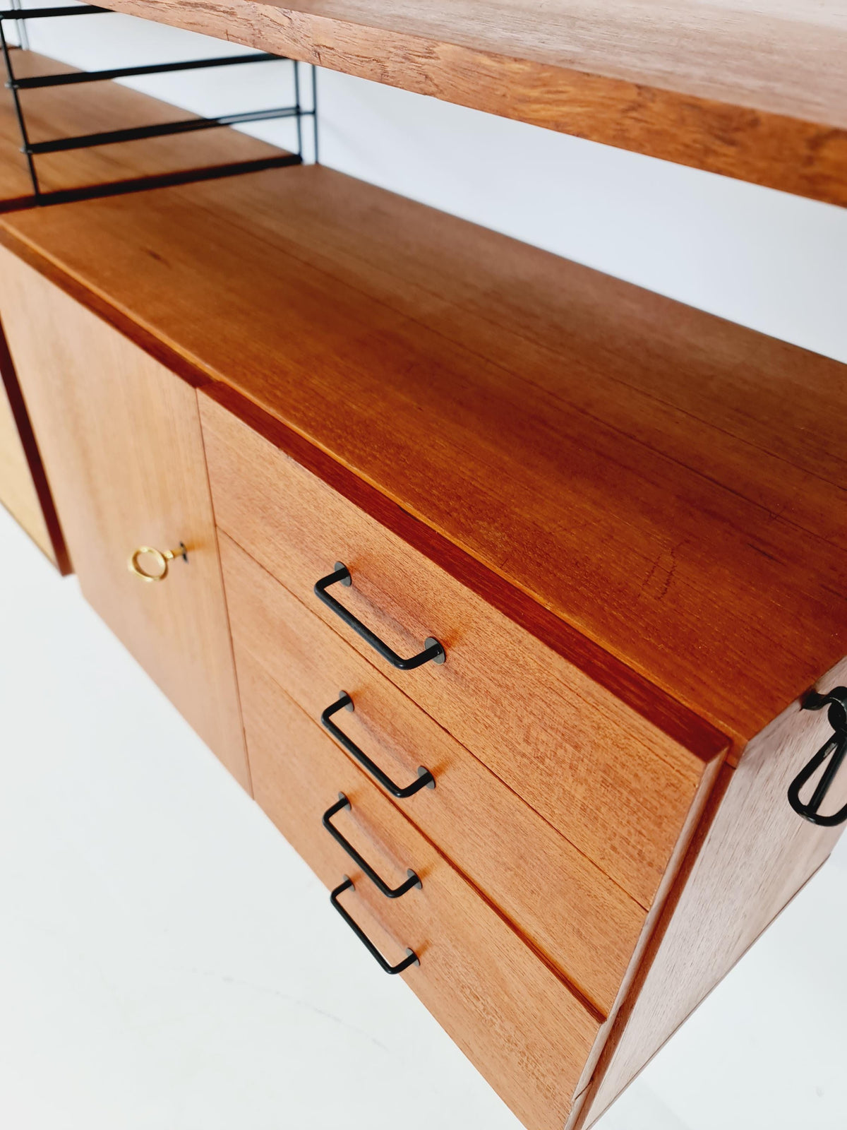 German shelf-system by Mustring West Germany teak , 1950s