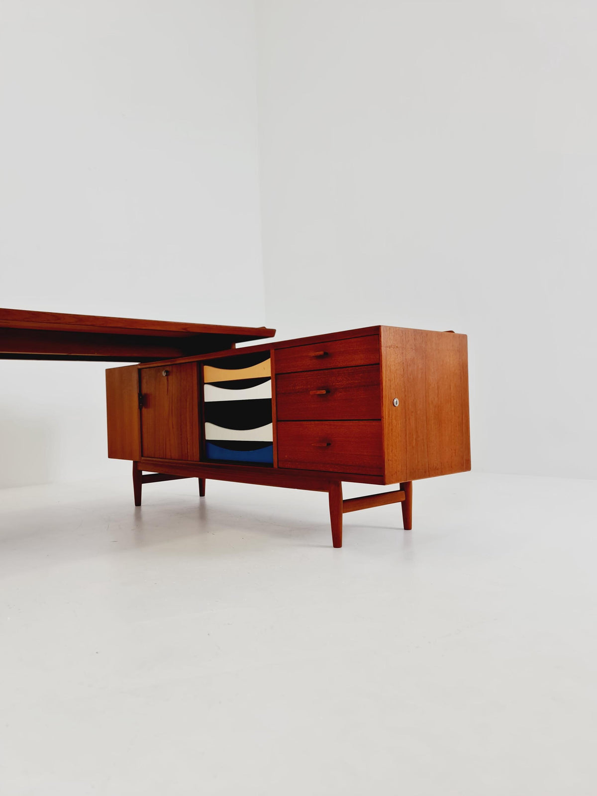 Mid-Century Modern Arne Vodder Model 209 Teak Executive Desk for Sibast