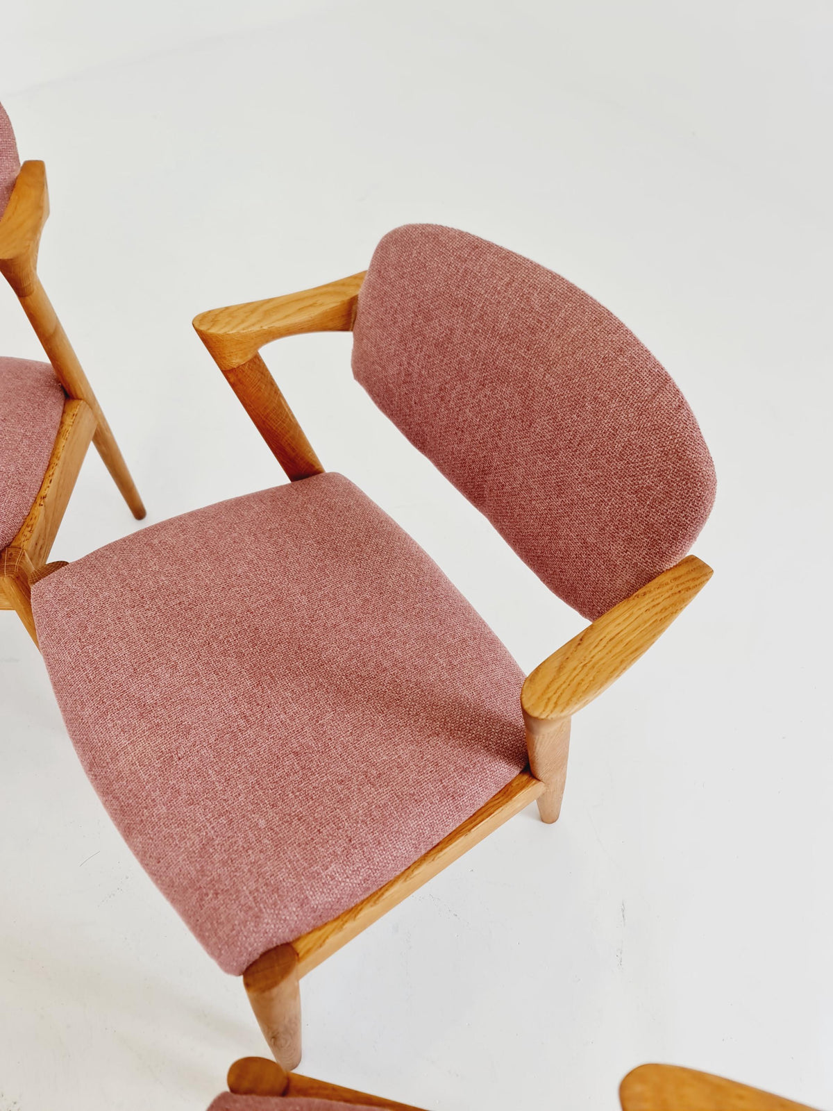 Mid Century Danish dining Oak chairs by Kai Kristiansen for Schou Andersen Model 42 - 1960s, set of 6