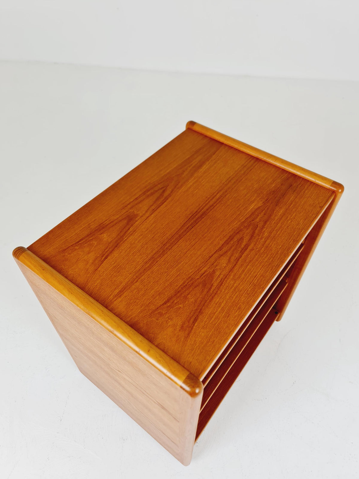 Mid century Solid Danish teak hallway cabinet, Record cabinet By Kai Kristiansen For Vildbjerg 1970s