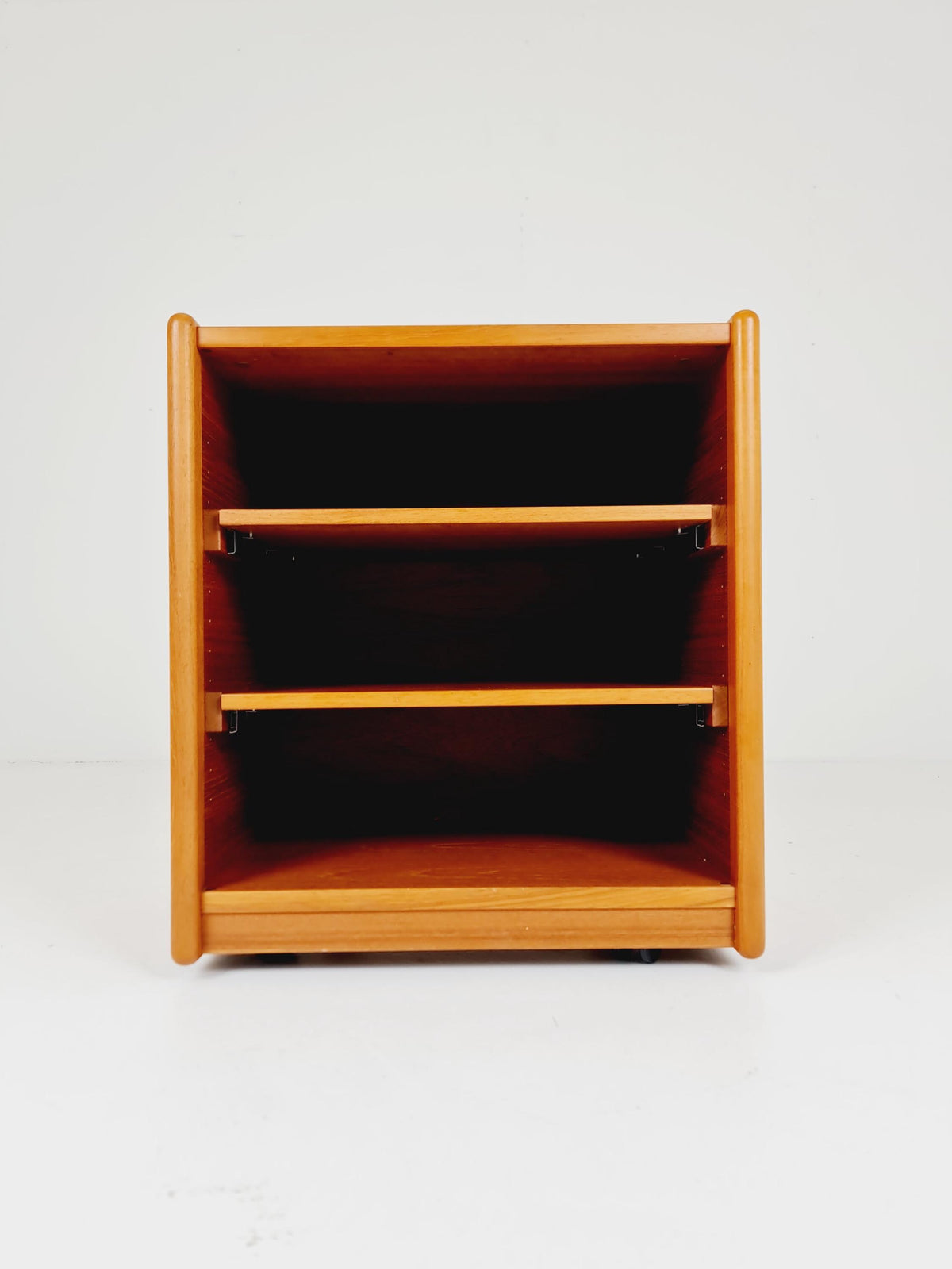 Mid century Solid Danish teak hallway cabinet, Record cabinet By Kai Kristiansen For Vildbjerg 1970s