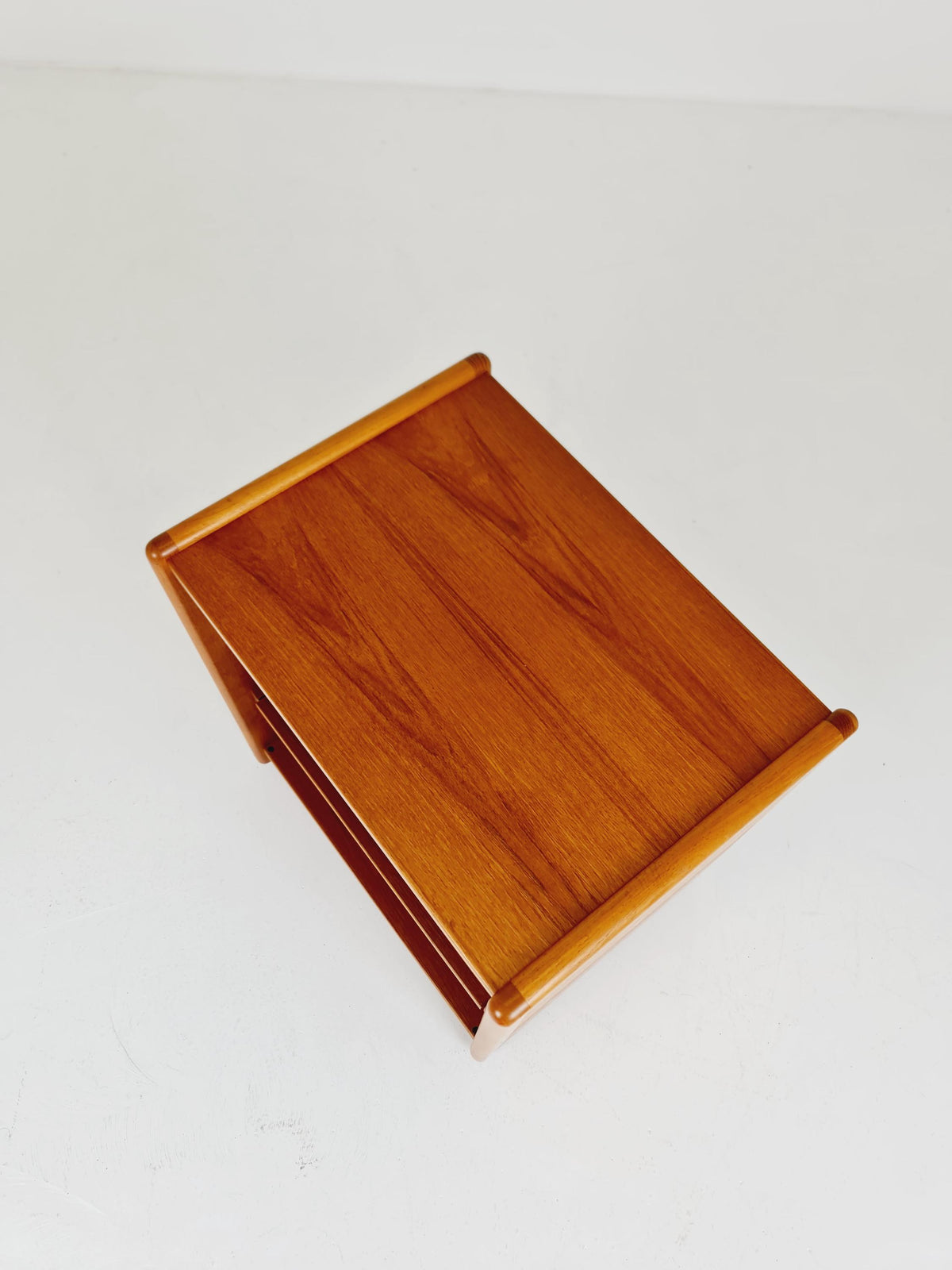 Mid century Solid Danish teak hallway cabinet, Record cabinet By Kai Kristiansen For Vildbjerg 1970s