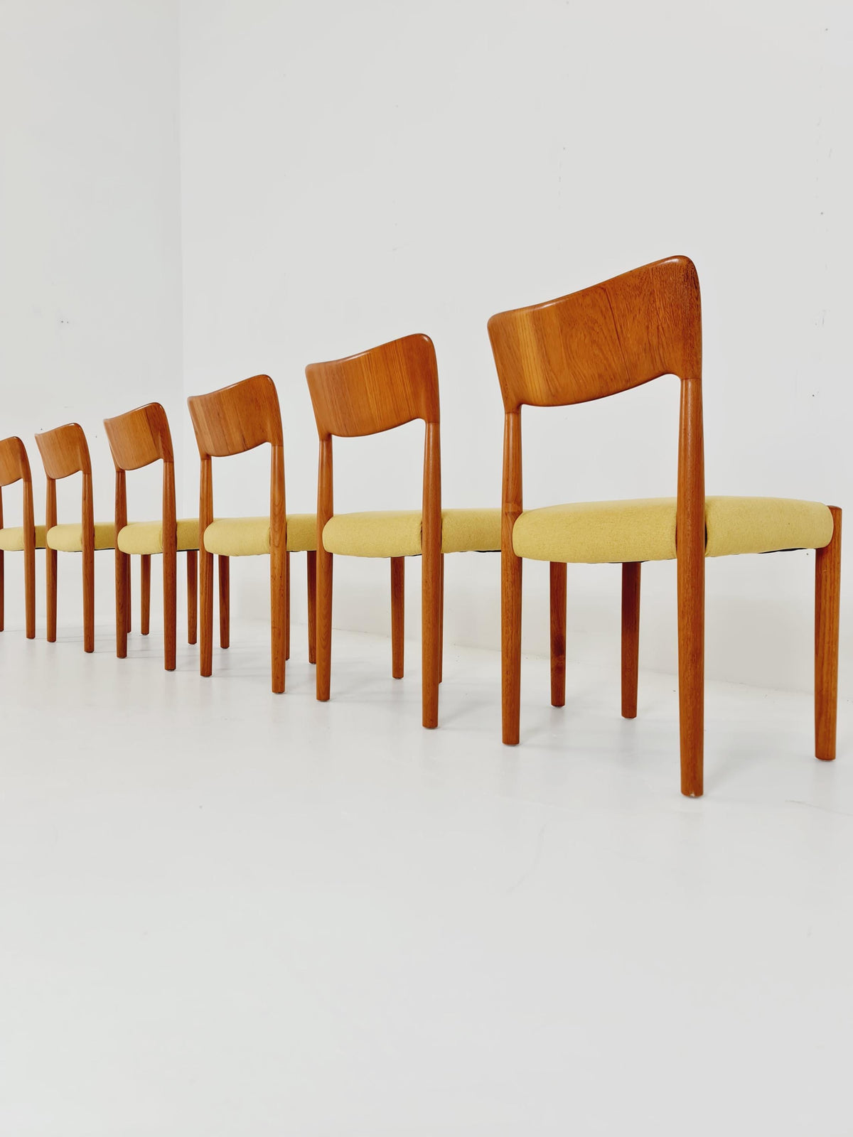 Midcentury teak Dining chairs by Boltinge 1960s, set of 6