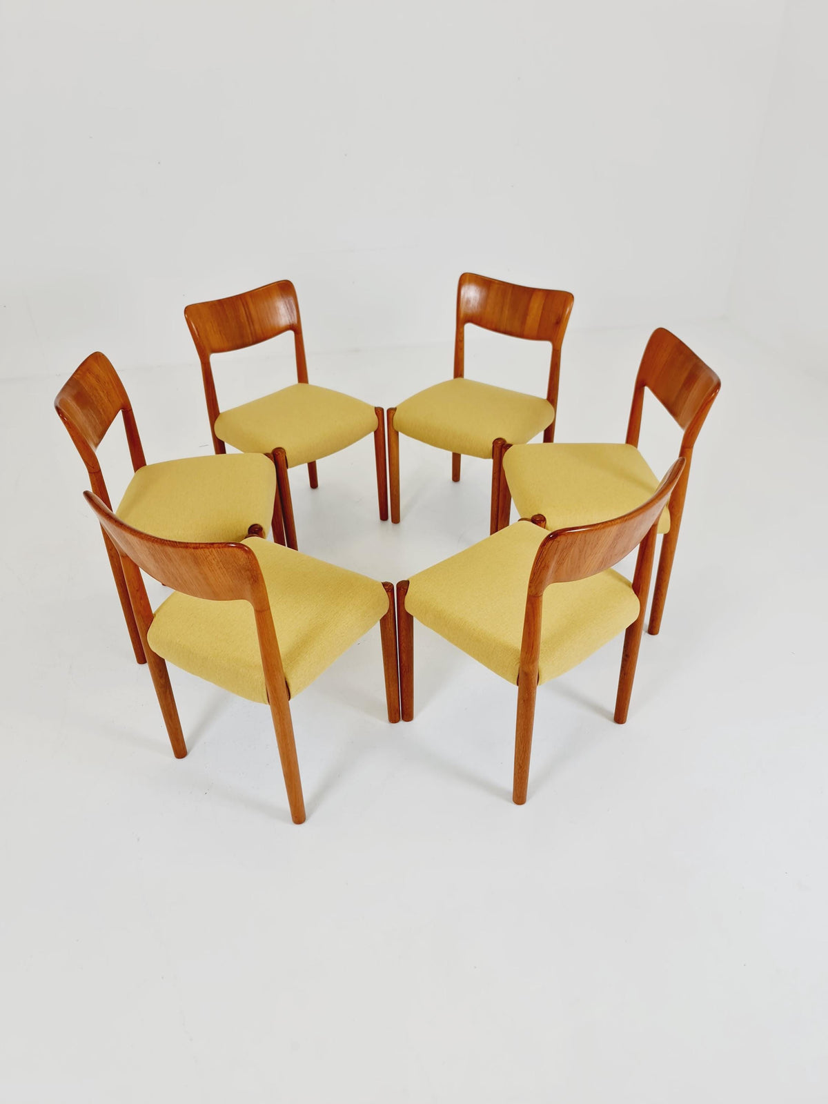 Midcentury teak Dining chairs by Boltinge 1960s, set of 6
