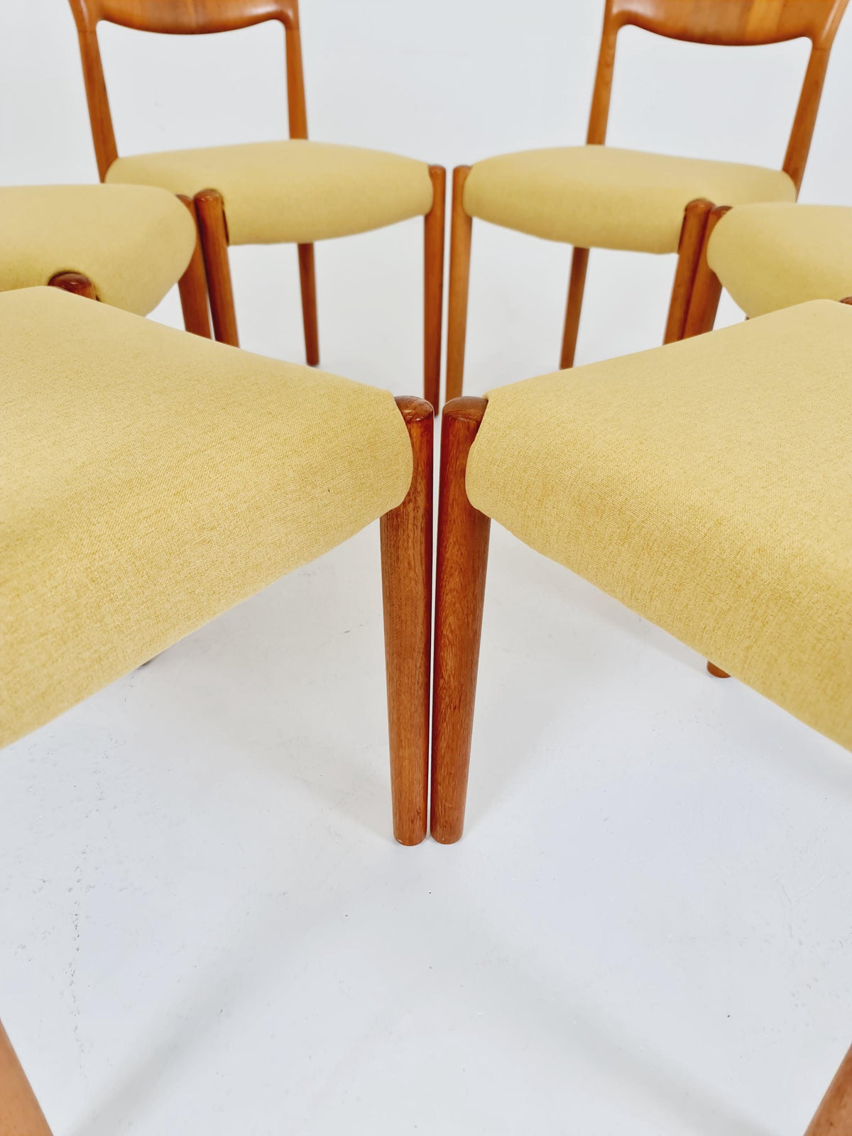 Midcentury teak Dining chairs by Boltinge 1960s, set of 6