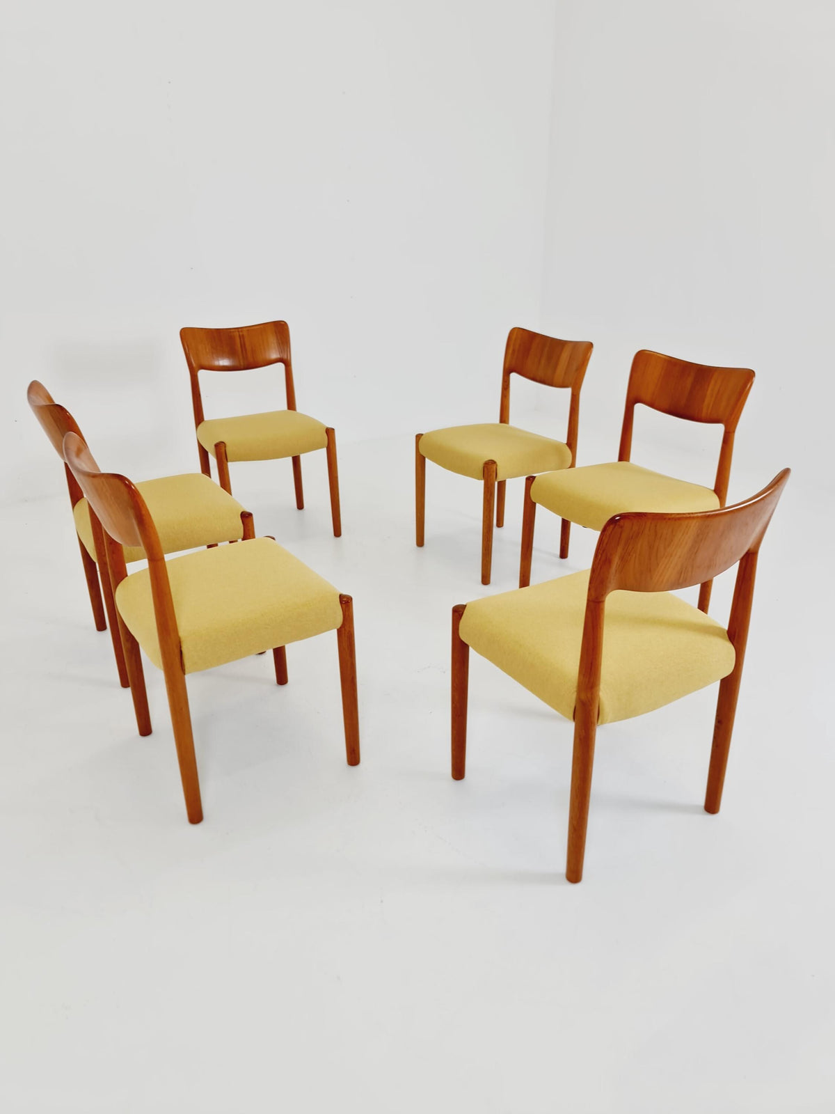 Midcentury teak Dining chairs by Boltinge 1960s, set of 6