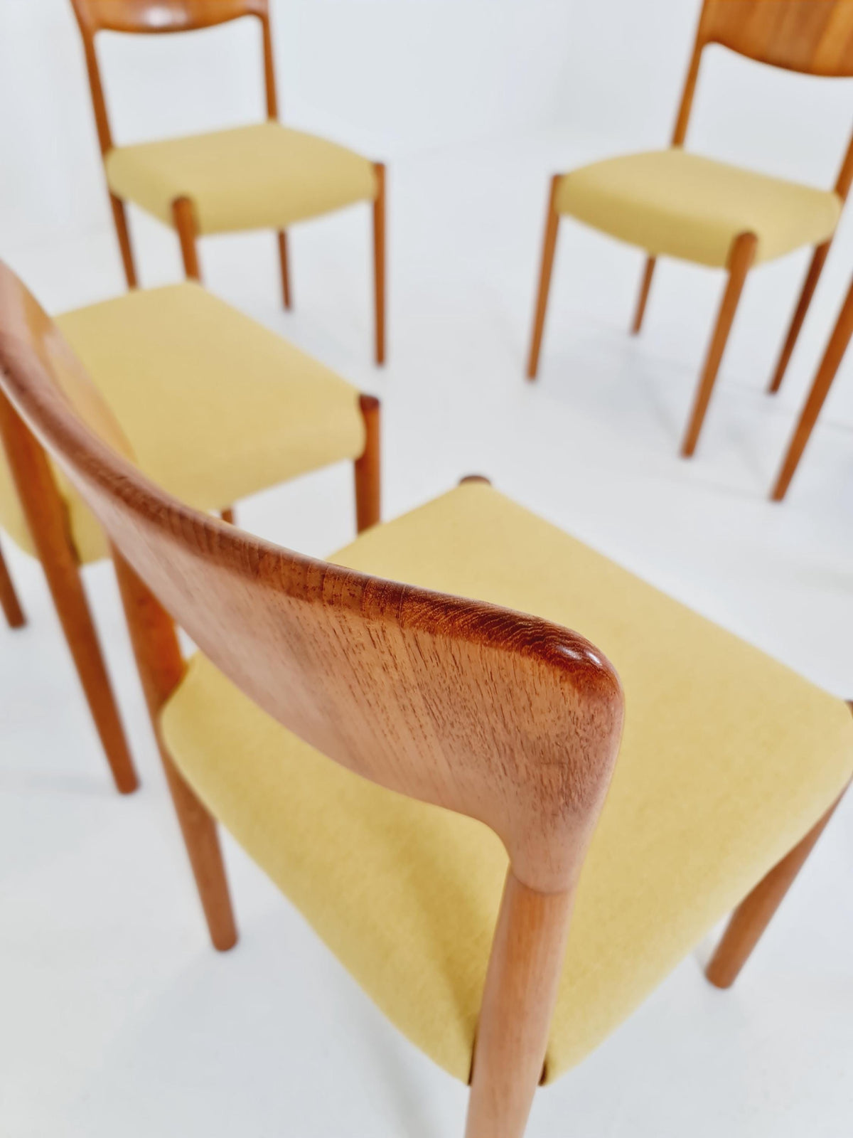 Midcentury teak Dining chairs by Boltinge 1960s, set of 6