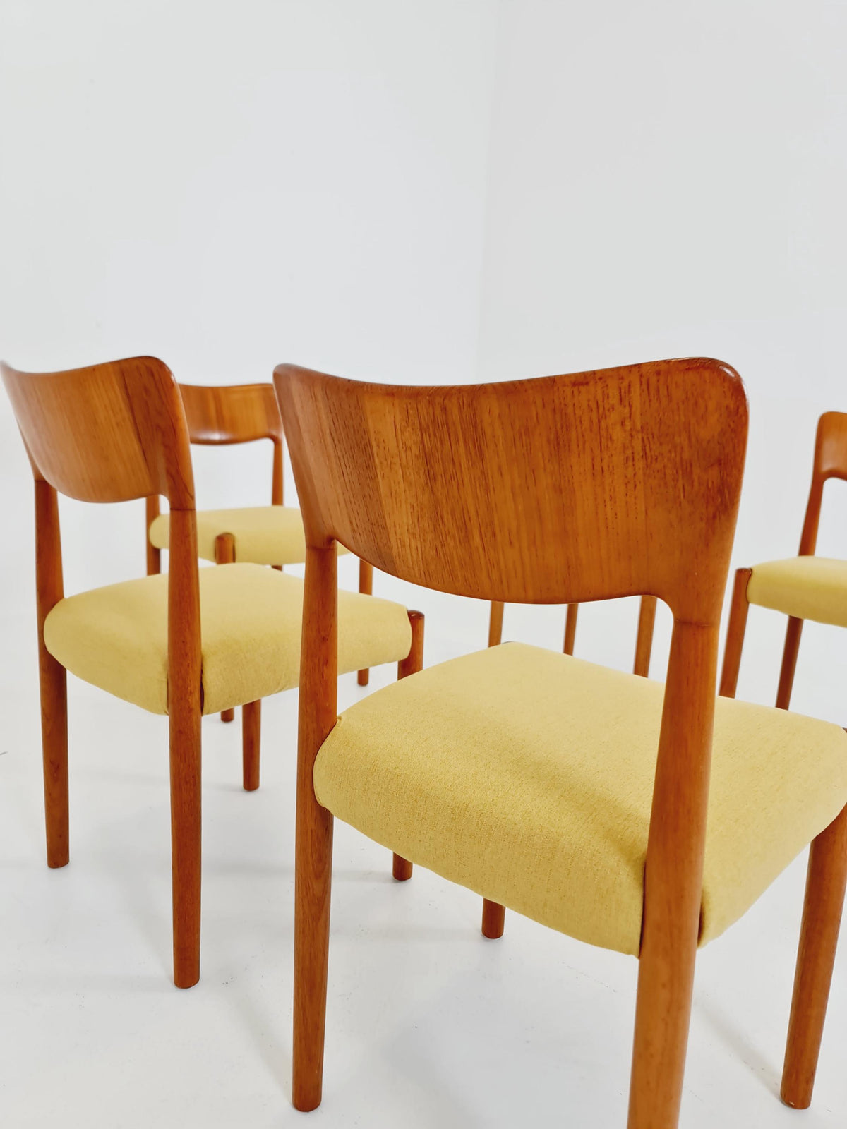 Midcentury teak Dining chairs by Boltinge 1960s, set of 6