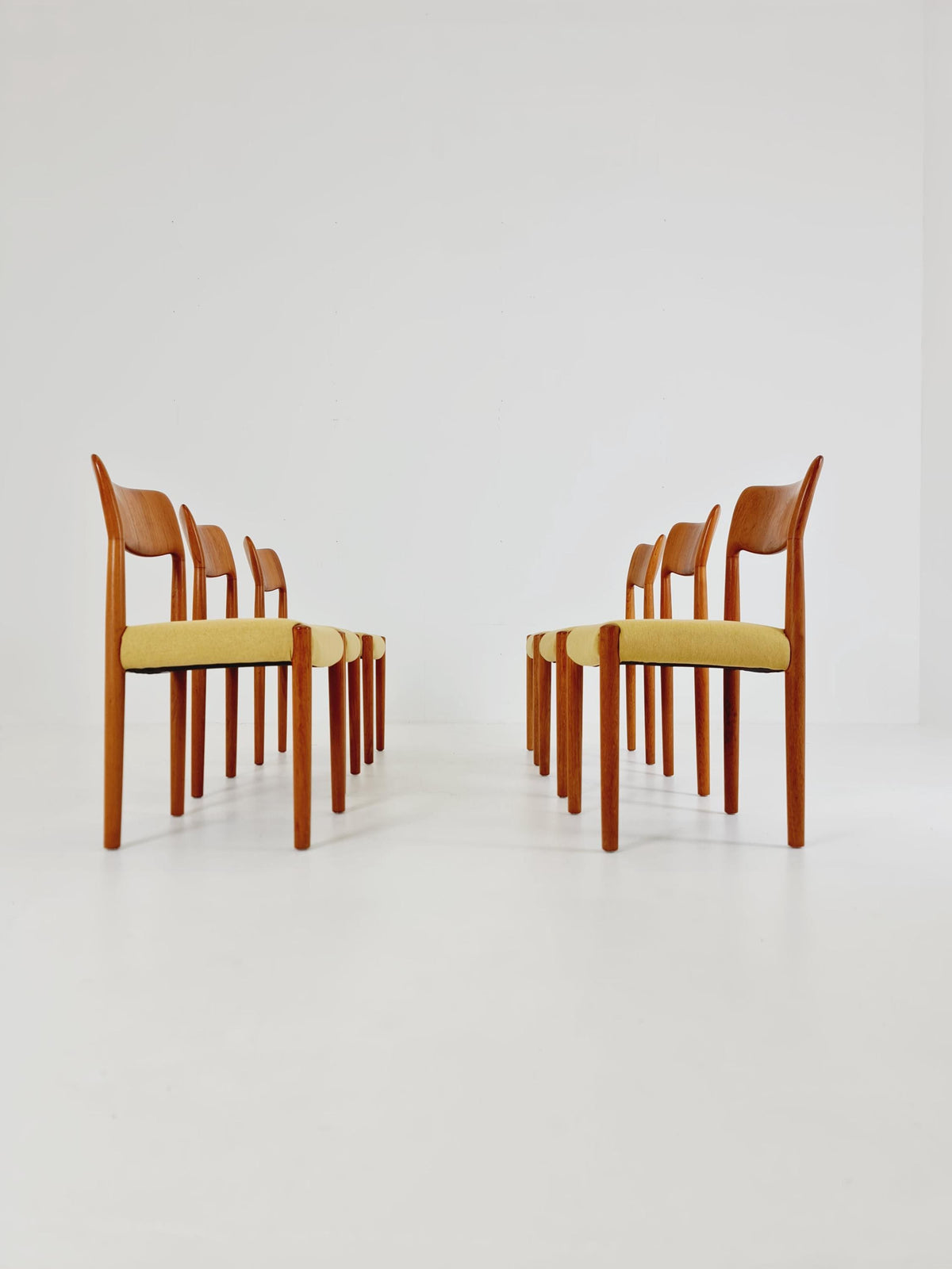 Midcentury teak Dining chairs by Boltinge 1960s, set of 6