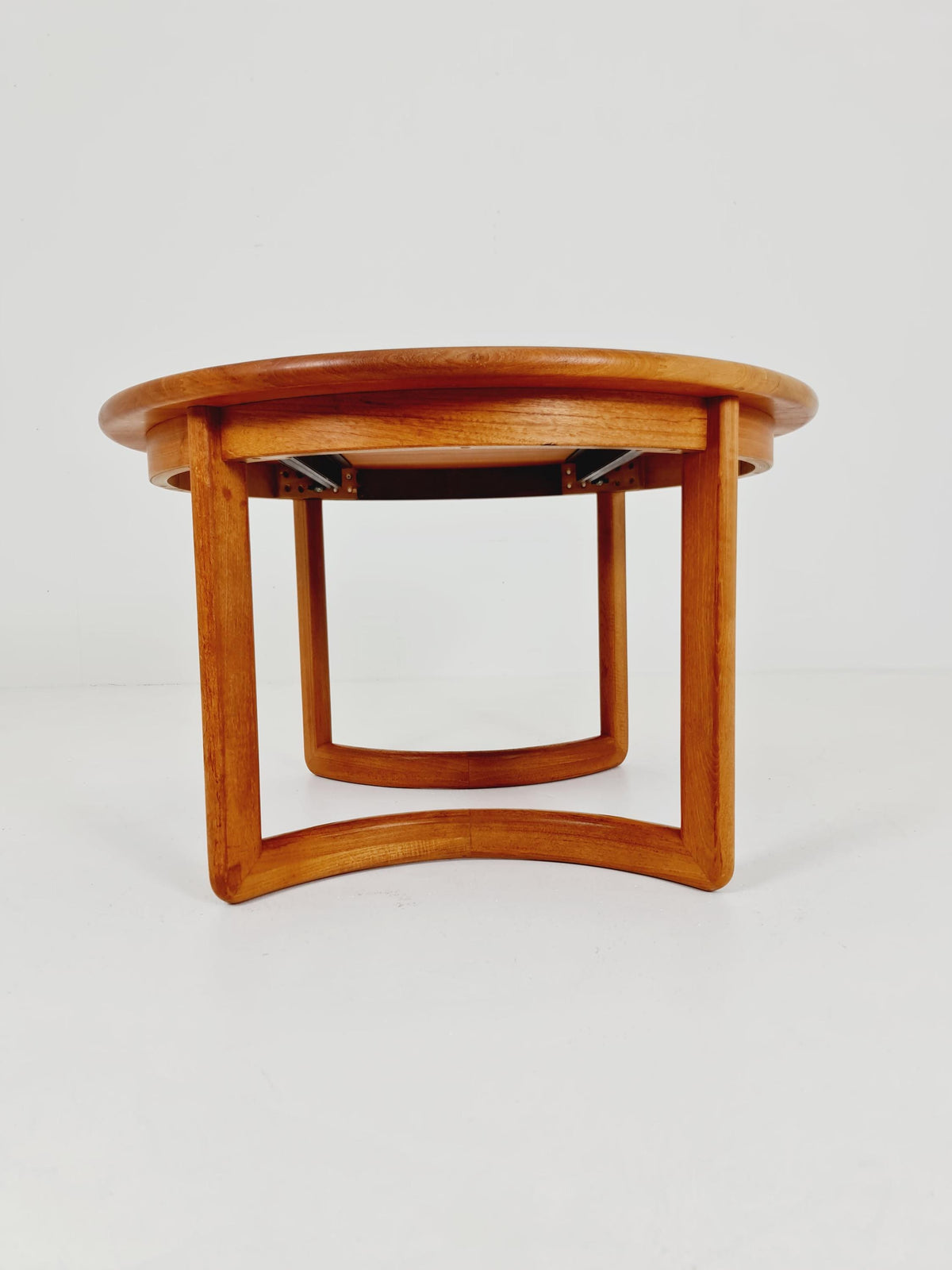 Mid century extendable Danish Modern Solid Teak XL dining table by Mikael Laursen , 1970s