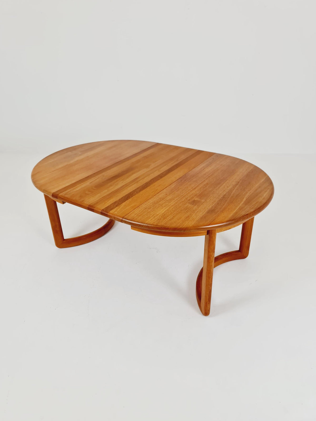 Mid century extendable Danish Modern Solid Teak XL dining table by Mikael Laursen , 1970s