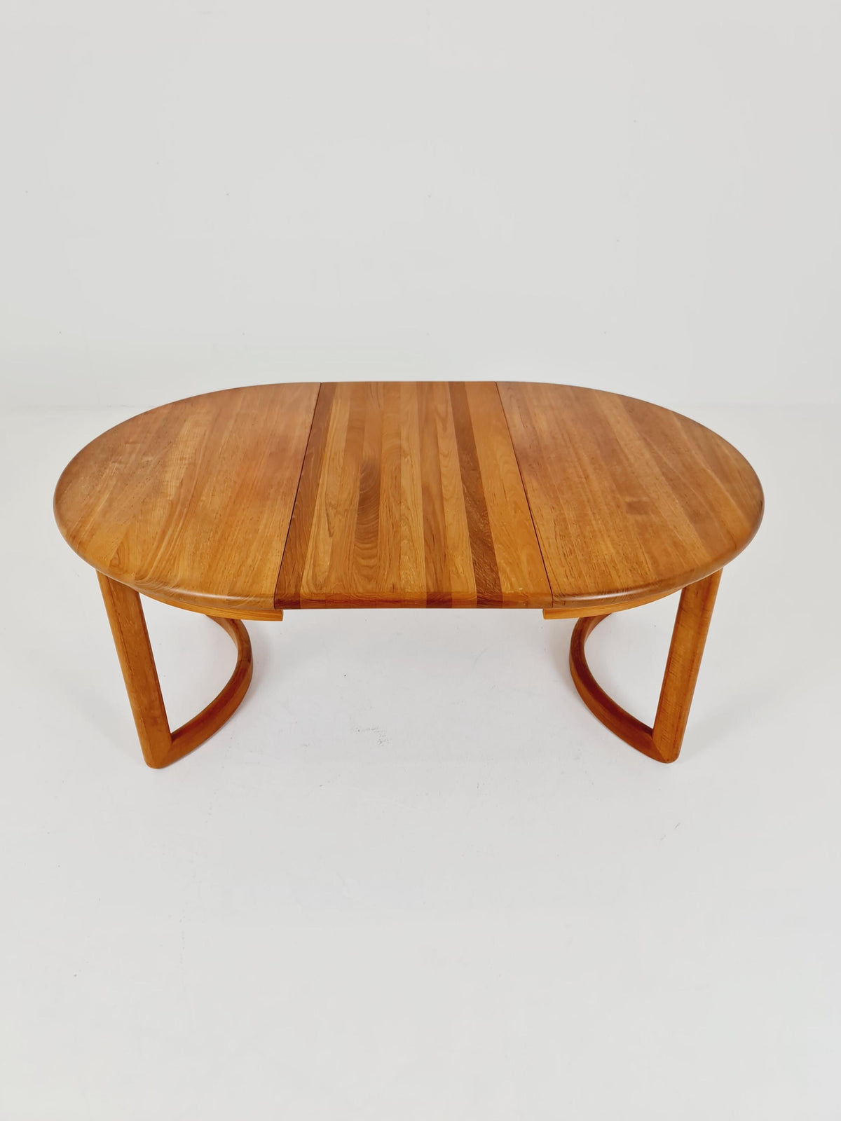 Mid century extendable Danish Modern Solid Teak XL dining table by Mikael Laursen , 1970s