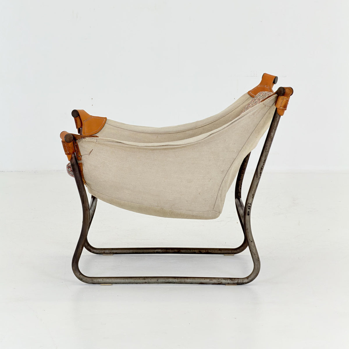 Mid Century Scandinavian Tormod Alnaes Trega Lounge Chair, 1970s Norwegian Design, Vintage Canvas & Vintage Zigzag Armchair,
