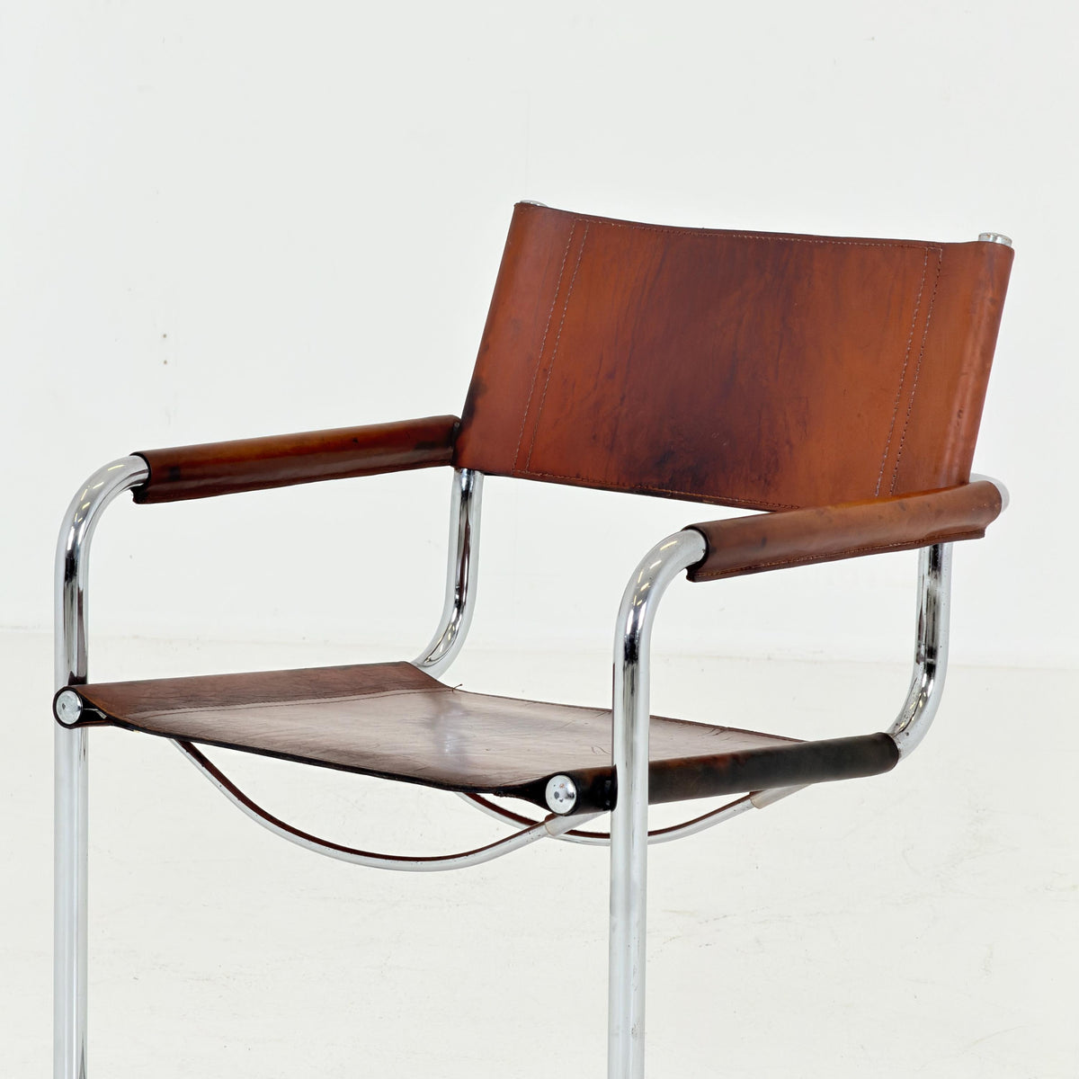 Mid century Bauhaus Matteo Grassi MG5 Cantilever Armchairs by Mart Stam, Italy, 1980s – Model B34