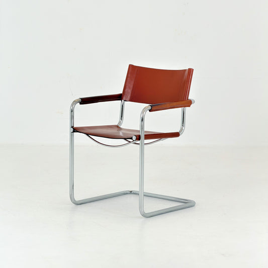 Mid-Century Bauhaus B34 Cantilever Chairs by Mart Stam for Linea Fiam, Italy, 1980s