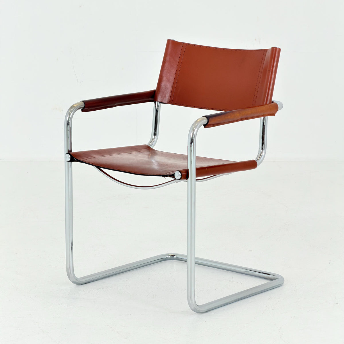 Mid-Century Bauhaus B34 Cantilever Chairs by Mart Stam for Linea Fiam, Italy, 1980s