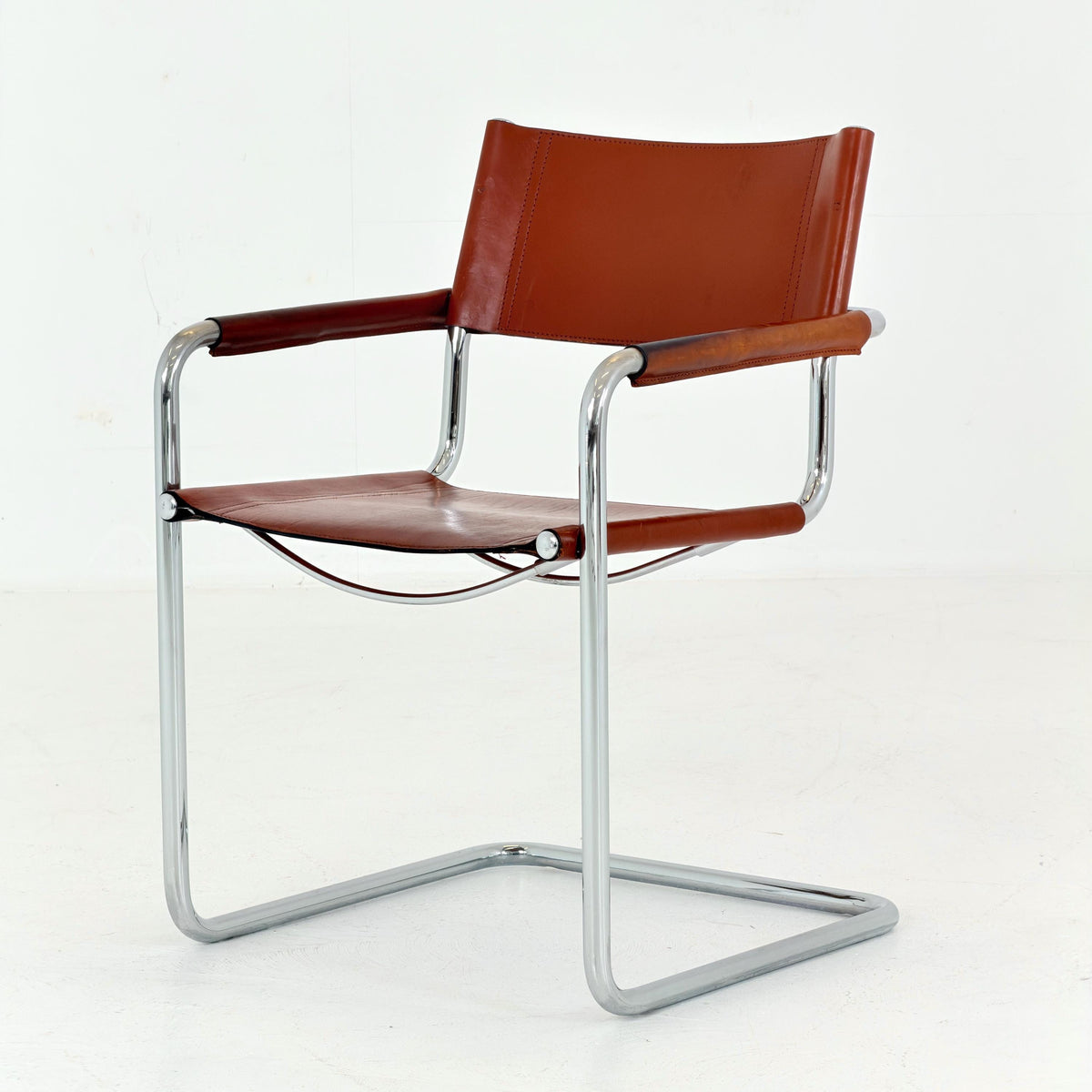 Mid-Century Bauhaus B34 Cantilever Chairs by Mart Stam for Linea Fiam, Italy, 1980s