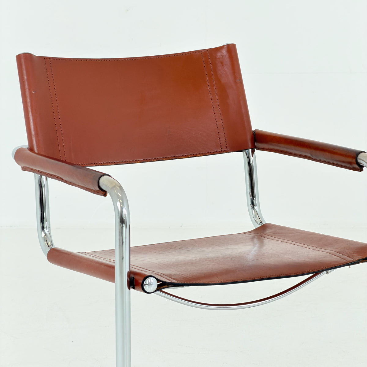 Mid-Century Bauhaus B34 Cantilever Chairs by Mart Stam for Linea Fiam, Italy, 1980s