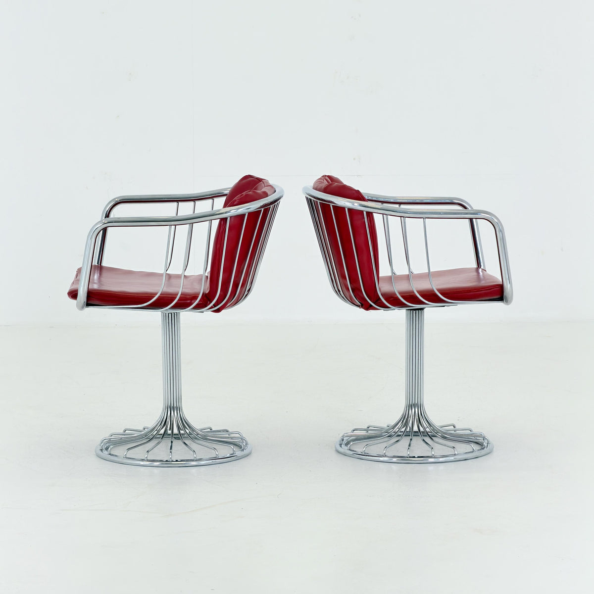 1 of 2 Mid-Century Cantilever Armchairs by Gastone Rinaldi for RIMA, Italy, 1970s