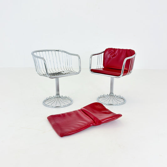 1 of 2 Mid-Century Cantilever Armchairs by Gastone Rinaldi for RIMA, Italy, 1970s