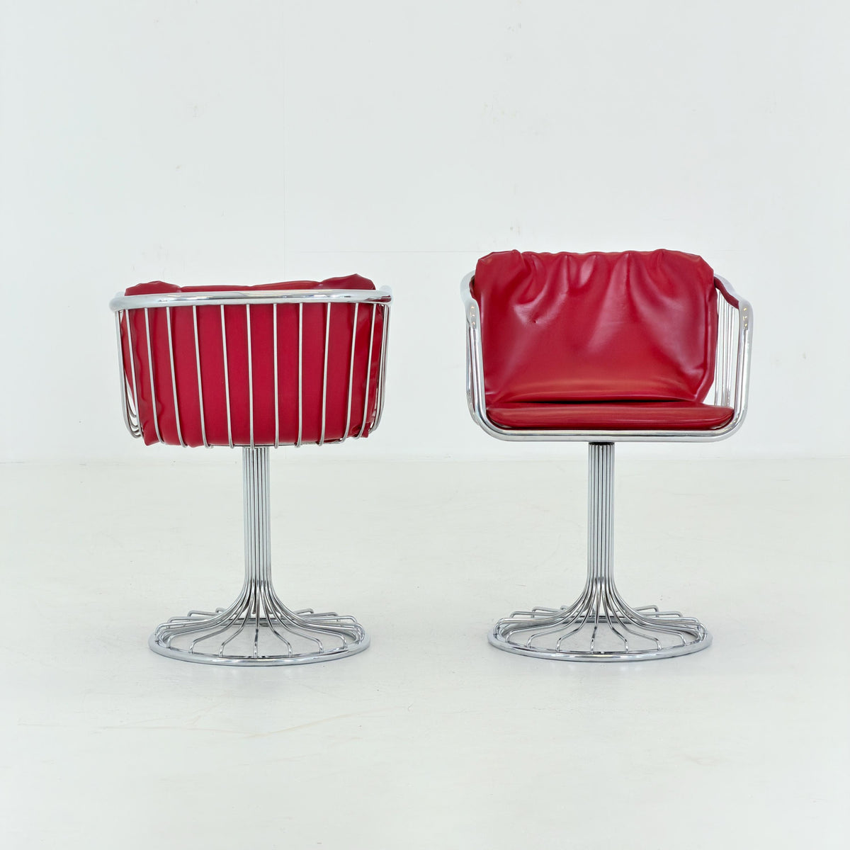 1 of 2 Mid-Century Cantilever Armchairs by Gastone Rinaldi for RIMA, Italy, 1970s