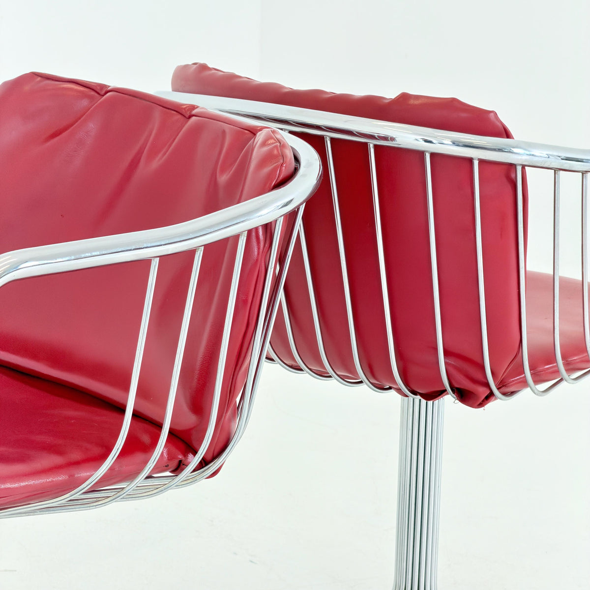 1 of 2 Mid-Century Cantilever Armchairs by Gastone Rinaldi for RIMA, Italy, 1970s