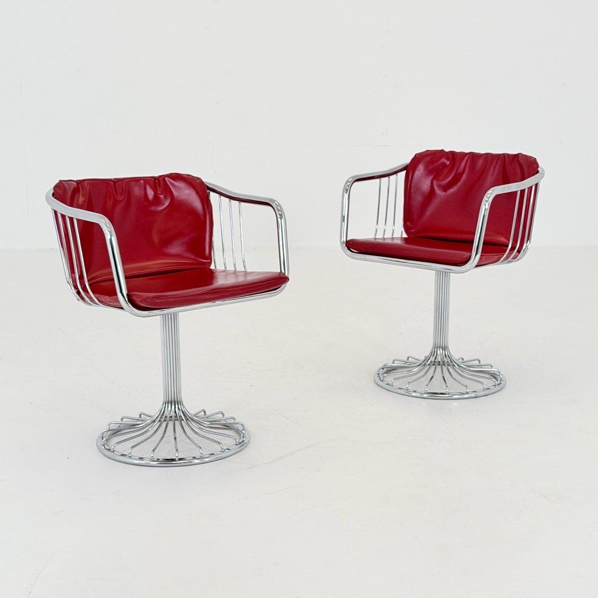 1 of 2 Mid-Century Cantilever Armchairs by Gastone Rinaldi for RIMA, Italy, 1970s