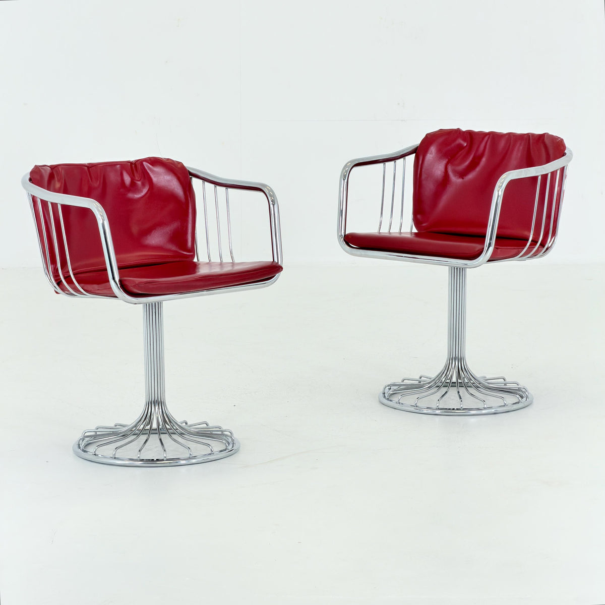 1 of 2 Mid-Century Cantilever Armchairs by Gastone Rinaldi for RIMA, Italy, 1970s