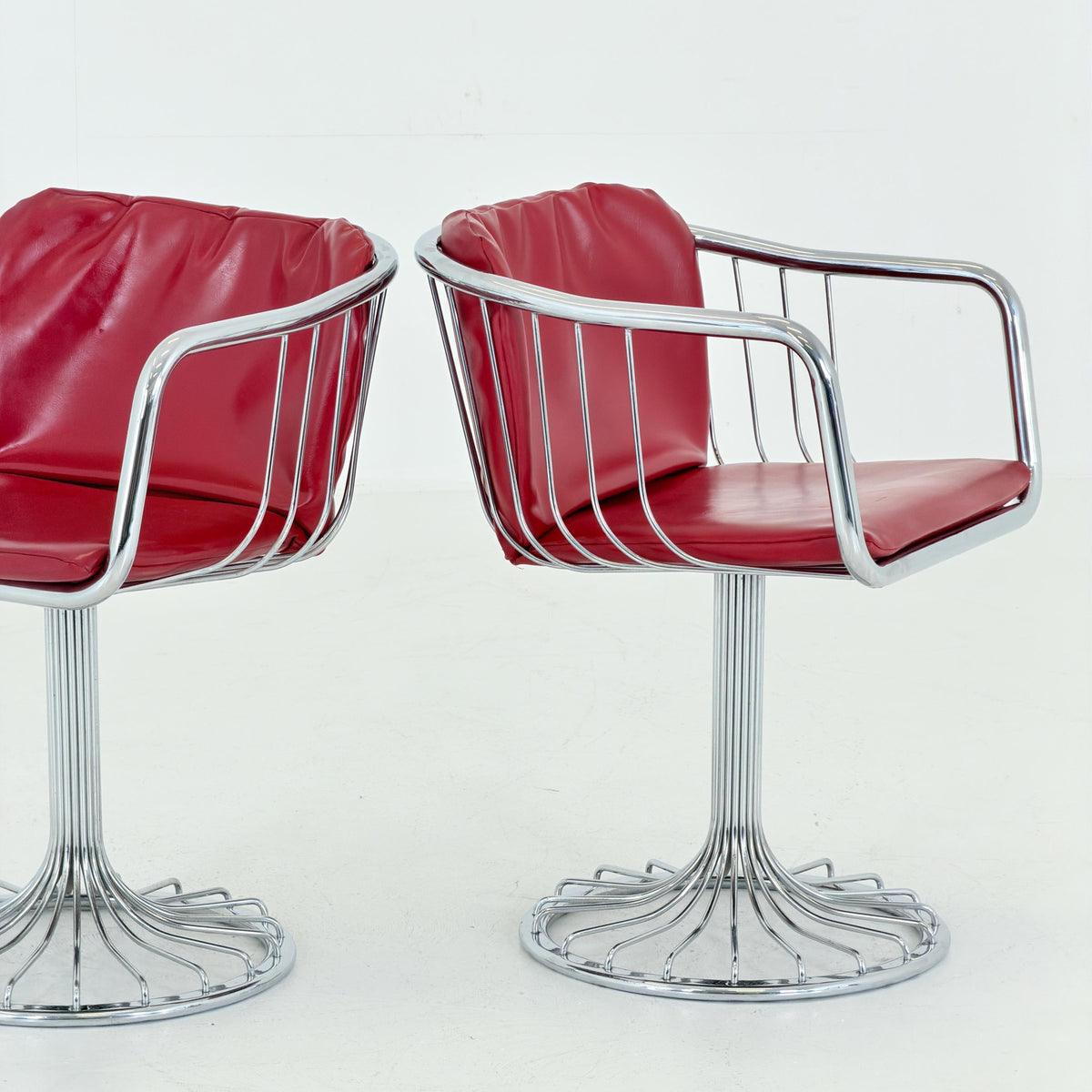 1 of 2 Mid-Century Cantilever Armchairs by Gastone Rinaldi for RIMA, Italy, 1970s