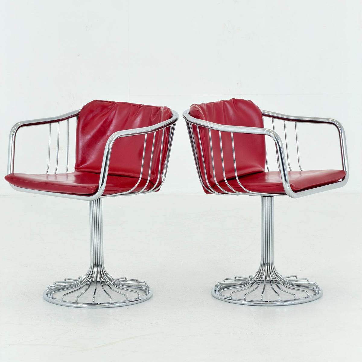 1 of 2 Mid-Century Cantilever Armchairs by Gastone Rinaldi for RIMA, Italy, 1970s