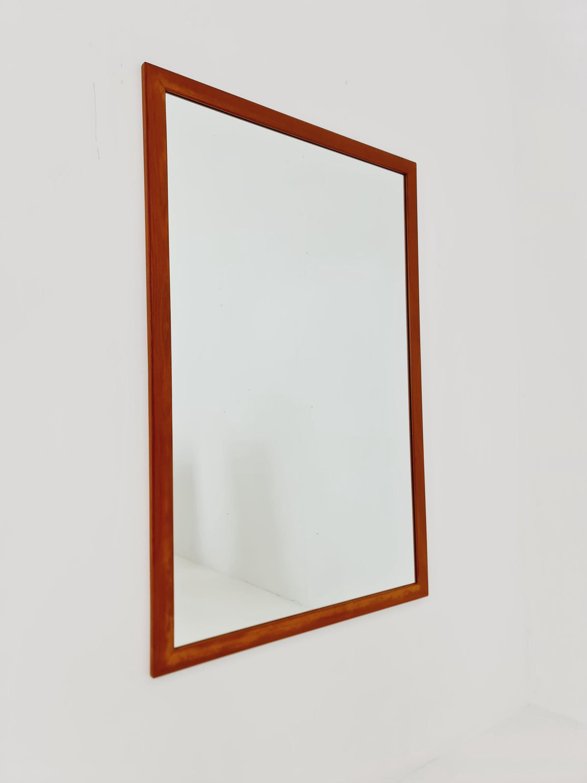 Teak Danish mid-century Modern wall-mounted mirror By Aksel Kjersgaard No 368 , 1960s