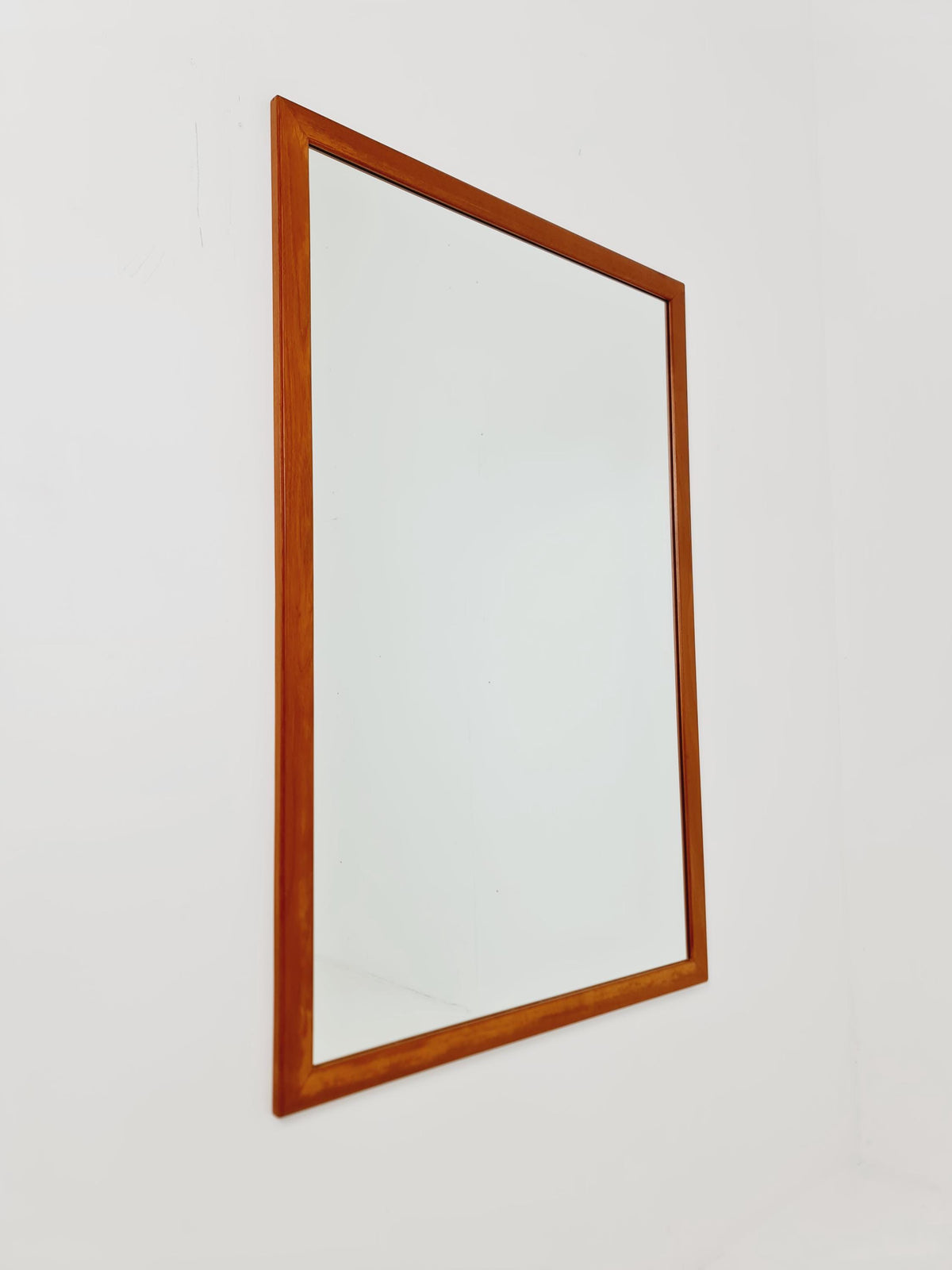 Teak Danish mid-century Modern wall-mounted mirror By Aksel Kjersgaard No 368 , 1960s