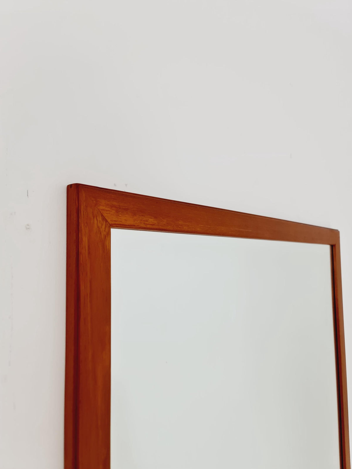 Teak Danish mid-century Modern wall-mounted mirror By Aksel Kjersgaard No 368 , 1960s