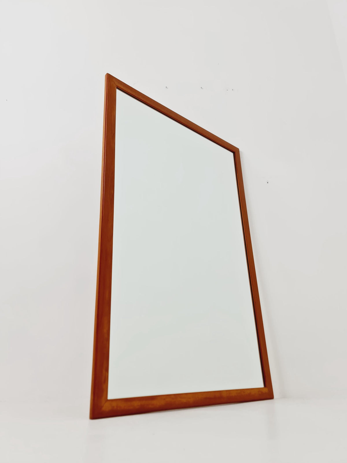 Teak Danish mid-century Modern wall-mounted mirror By Aksel Kjersgaard No 368 , 1960s